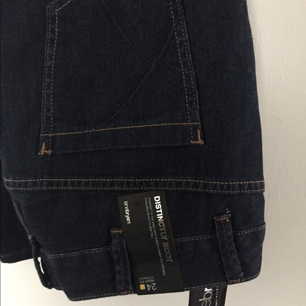 NWT Lane Bryant Dark Wash Boot Cut Jeans Sz 24